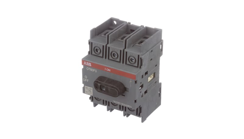 ABB OT60F3 Non-Fused Disconnect switch 60A 3 Poles 600VAC, DIN Rail ...