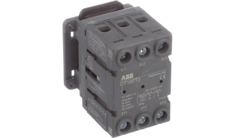 ABB OT16FT3 Non-Fused Disconnect switch 20A 3 Poles 600VAC, Door