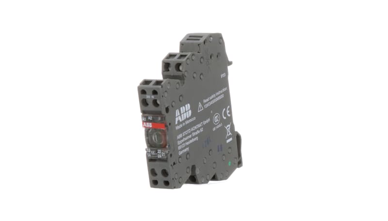 ABB 1SNA645012R2500 Interface Relay Module, 8 A, 24 V, DPDT, Screw