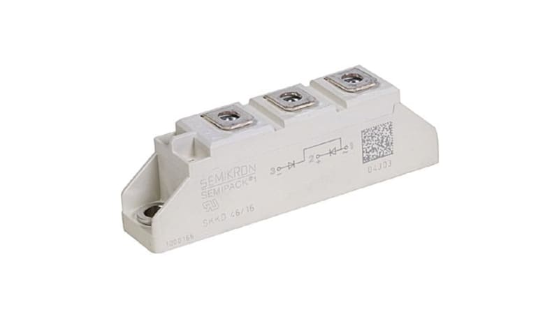 SEMIKRON SKKD 46/16 Diode,Rectifier, Module,Vr 1600V,If 45A,Pkg A 10,Vf ...