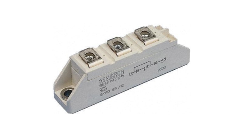 SEMIKRON SKKD 42F15 Diode,Module,Fast,Vr 1500V,If 42A,Pkg A 10,Vf 1.85V ...