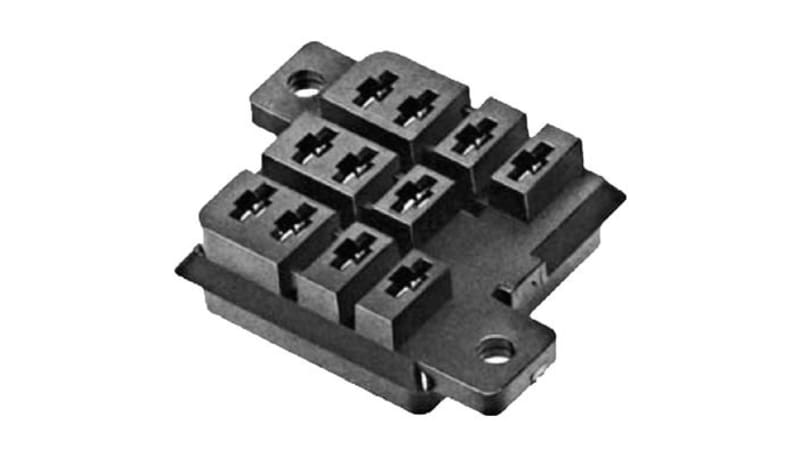 Custom Connector / RS PRO CM11-QDC Relay Socket, 11 Pin, 3 Pole, 300 V ...