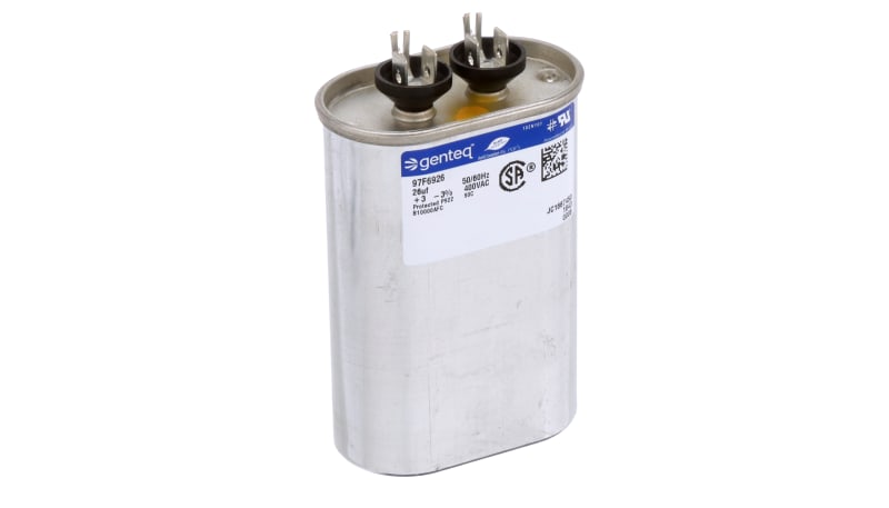 CAPCOM, formerly Genteq 97F6926 Capacitor,Polypro Metallized,Cap 26 uF ...