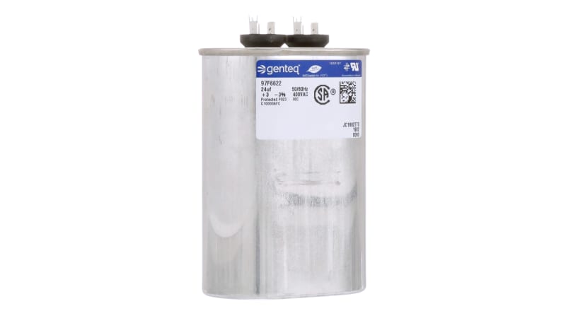 CAPCOM, formerly Genteq 97F6622 Capacitor, Polypropylene Film, Oval ...
