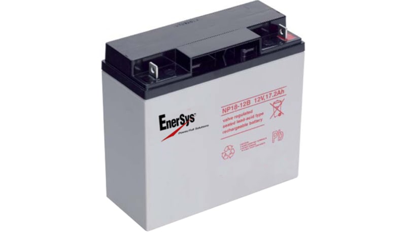 EnerSys NP18-12B Battery, Rechargeable, Rectangular, Lead Acid