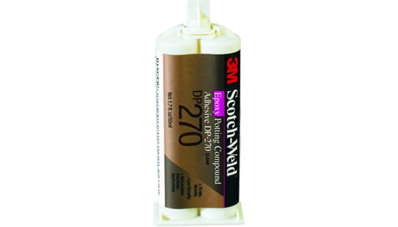 3M DP-270-CLEAR Chemical, Adhesive, Potting Compound, Syringe, Wt 1.7fl ...