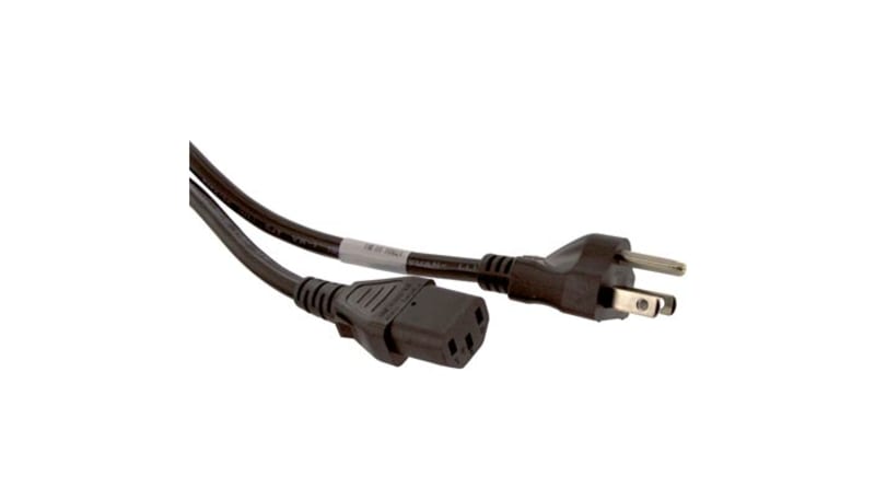 Volex Power Cords 17501 10 B1 Power Cord, C13, 5-15P Plug, 3 Cond