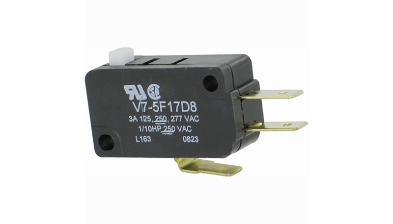 Honeywell V7-5F17D8 Miniature Switch, Basic, SPDT, 3 Amps @ 250VAC