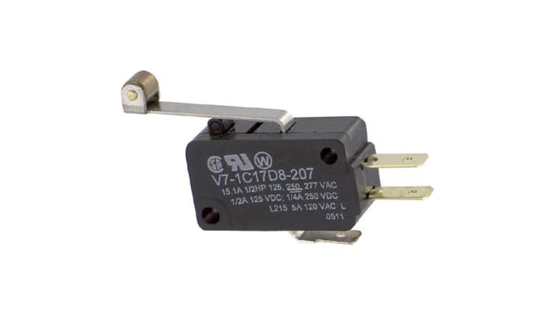Honeywell V7-1C17D8-207 Basic Switch Miniature 15 Amps 277 VAC
