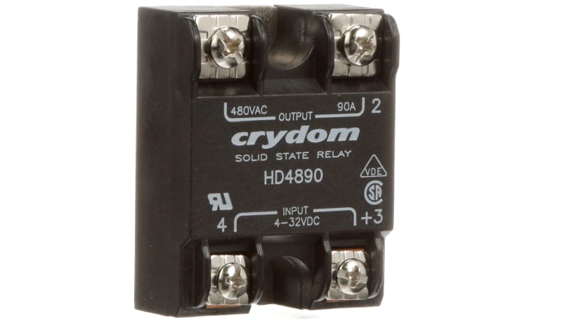 Crydom H12WD4890PG Solid State Relay – 1pc – New – PLC Compatible