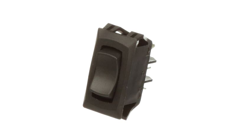 Carling Technologies RC911-RB-B-0-N Rocker Switch, 250 VAC @ 10 A, SPDT ...