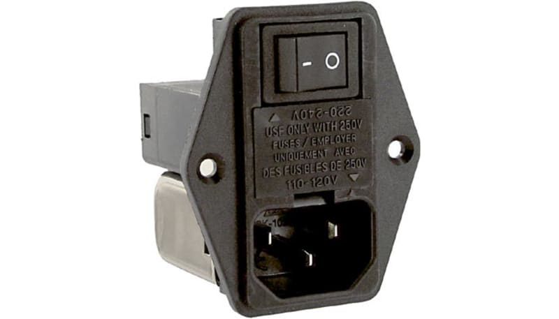 Qualtek Electronics Corp. 883-03/003 PwrEntryMod,Filter/Fuse/Switch ...