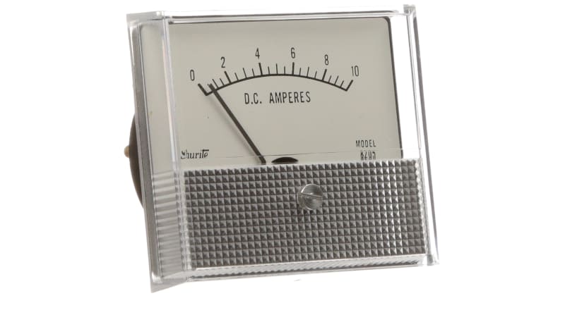 Shurite 8205Z Panel Meter,Ammeter,Elec,Analog,Range 0-10ADC,Dim 2.53 ...