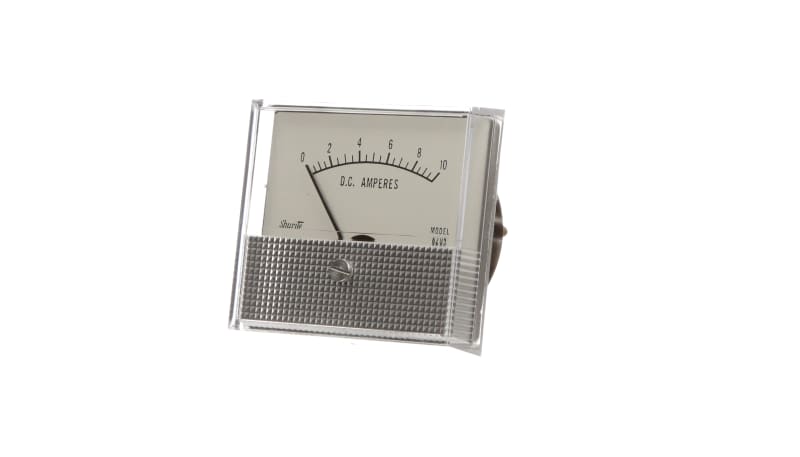 Shurite 8205Z Panel Meter,Ammeter,Elec,Analog,Range 0-10ADC,Dim 2.53 ...