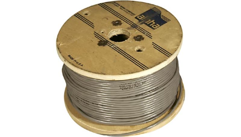 Alpha Wire 3222 SL002 Multiconductor Cable, 3C, 22 AWG, Stranded, Braid ...