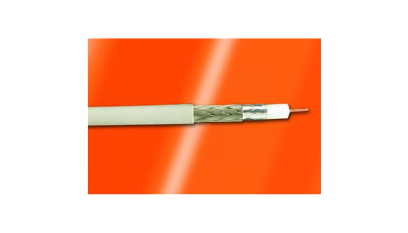 Alpha Wire 9188A WH002 Coaxial Cable,RG188A/U,25 AWG,SCCS,7x0.0067 ...