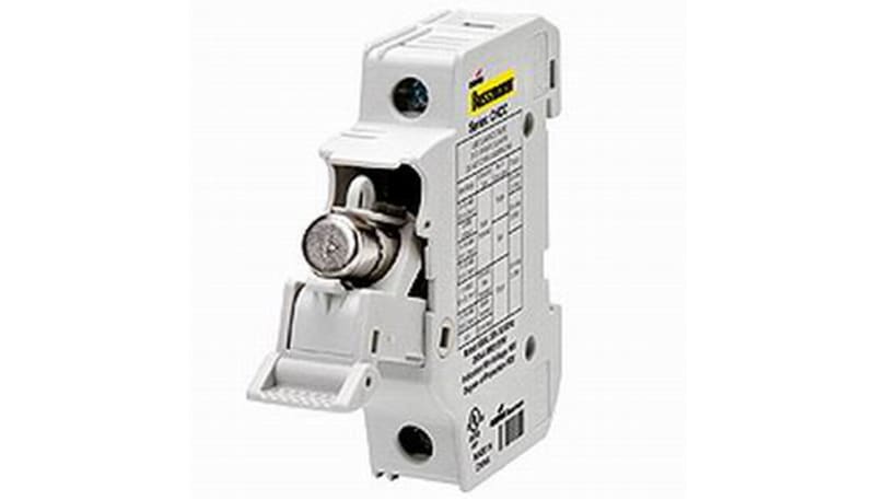 thumbnail image 2 of BUSSMANN ELECTRICAL CHM2DIU 32A Rail Mount Fuse Holder – With Indicator 2 of 5