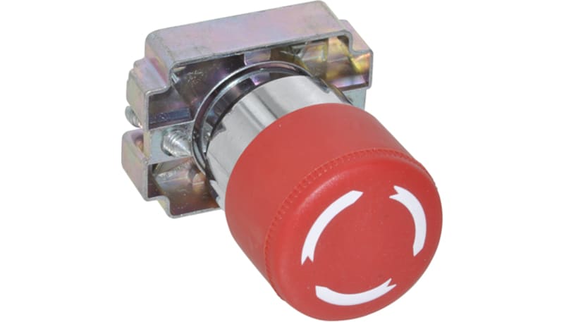 Altech Corp 2AMLS4 Pushbutton Operator, Non-Illumd., Mushroom Red 30mm ...