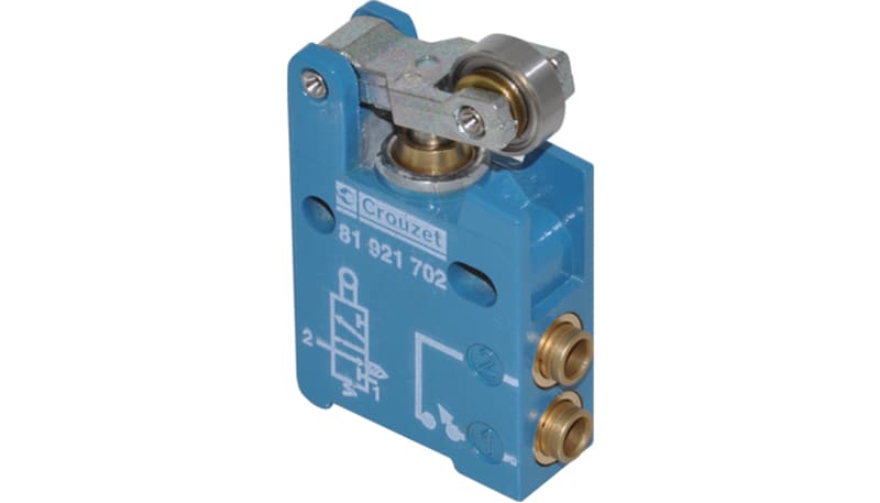 Crouzet 81921702 Pneumatic Limit Switch Normally Closed, Roller