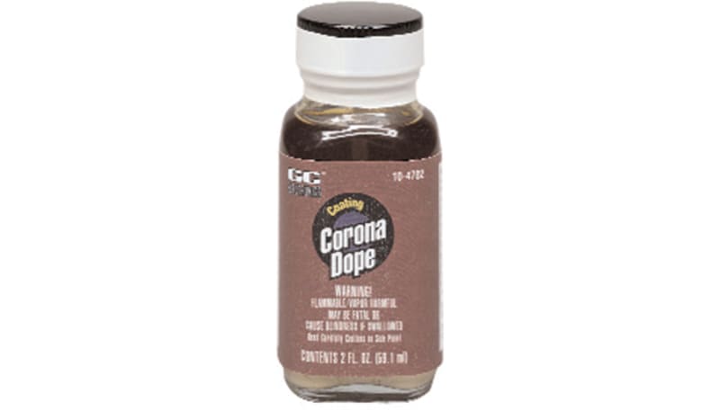 GC Electronics 19-4702 Corona Dope,Bottle w/ Brush,2 oz,Black Lacquer Insulating Coating,325F (163C) GC Electronics 19-4702 Corona Dope,Bottle w/ Brush,2 oz,Black Lacquer Insulating Coating,325F (163C)