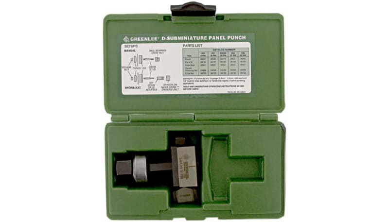 Greenlee 229 Electronic D-Sub Mini Connector Panel Punch,9 Pin