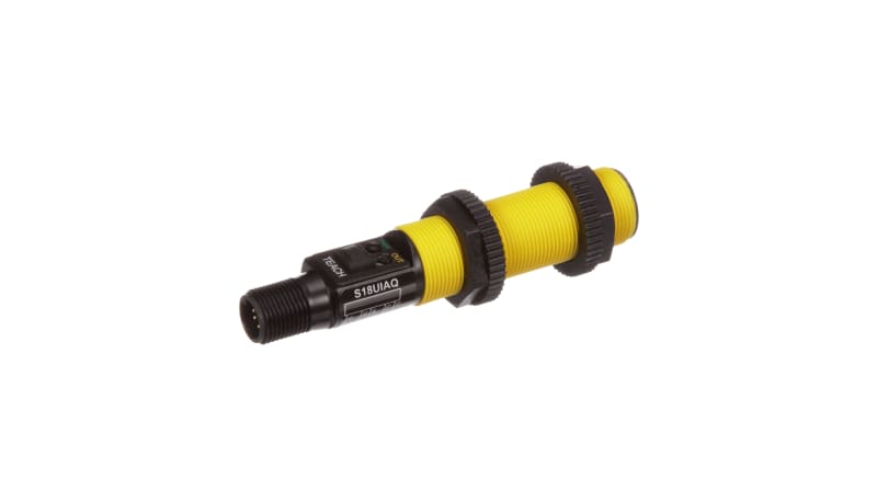 Banner Engineering S18UIAQ Ultrasonic Proximity Sensor, 30-300mm, 10-30 ...