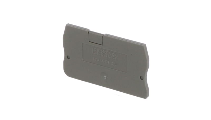Phoenix Contact 3030417 End Cover Term Blk Gray 48.6 mm L 2.2 mm W