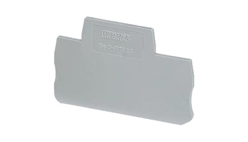 Phoenix Contact 3030459 End Cover Term Blk Gray 67.5 mm L 2.2 mm W 47.5 ...