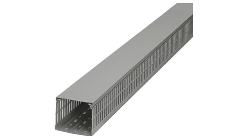Phoenix Contact 3240192 Grey PVC Open slot Cable Trunking Slotted Panel ...