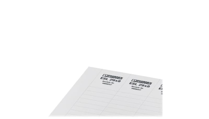 Phoenix Contact 0808244 Insert Strip for Laser Printer, ESL Series, 0. ...
