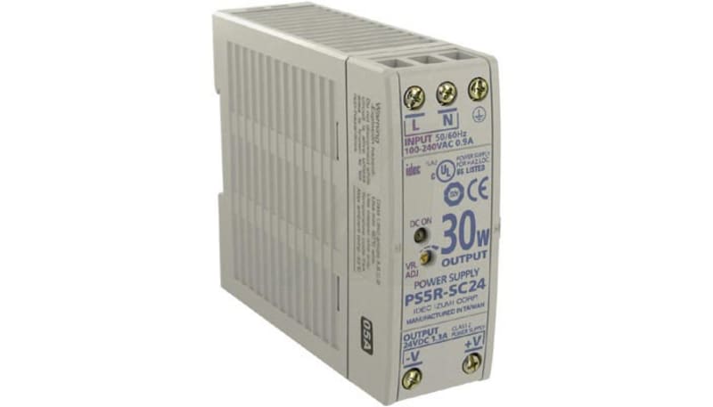 IDEC Corporation PS5R-SD24 Power Supply,AC-DC,24V,2.5A,85-264V In ...