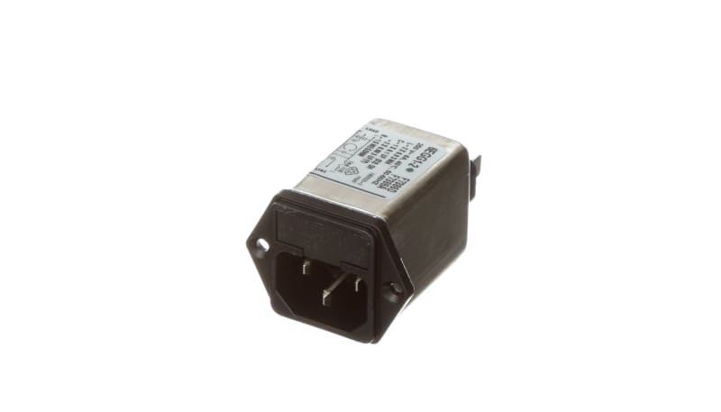 TE Connectivity 6EGG1-2 AC Power Entry Module, 6A, 250VAC, Dual Fuse ...