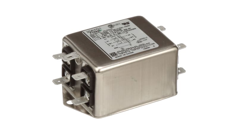 TE Connectivity 20AYO1 Filter,AC,RFI Line,3 Ph,Op-V 440VAC,Curr 20A ...