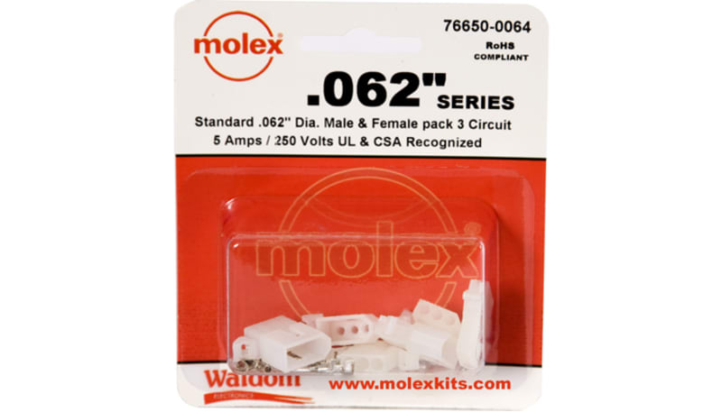 Molex Incorporated 76650-0064 .062IN PWR CONNECTOR KIT PANEL MNT