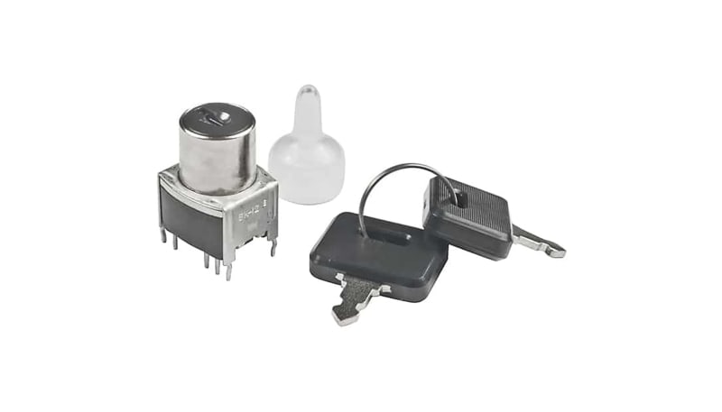 NKK Switches SK12BG13 Switch,Keylock,SPDT,ON-NONE-ON,Key Remove Pos 1,0 ...