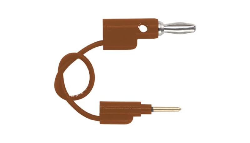 Pomona Electronics 1126-60-2 Patch Cord, Plug, 60 in., Banana Plug ...