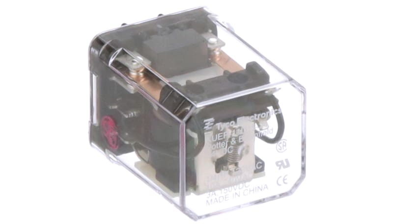 TE Connectivity KUEP-11D15-24 Relay, E-Mech, DPDT, 10A, Ctrl-V 24DC ...