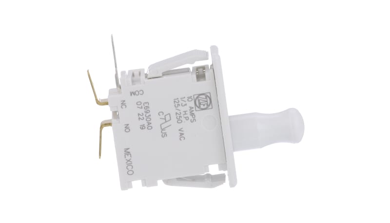 ZF Electronics 0E69-30A0 Switch,Pushbutton,SPDT,N.O/N.C,ON-MOM