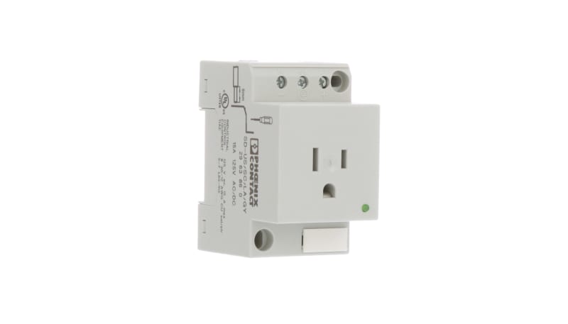 Phoenix Contact 2963860 Power Outlets,Rail-mountable Socket with