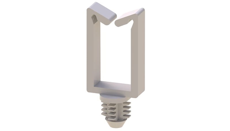 Essentra Components WSBH-2-01 Wire Saddle,Non-Locking,Fir Tree Mount,0. ...