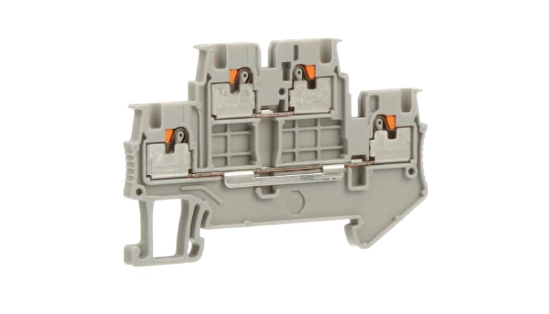 Phoenix Contact 3208511 Term Block DIN-Rail Double-Level Feed-Thru Push ...