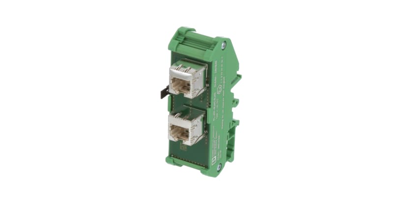 Phoenix Contact 2901646 Patch Panel, 2 RJ45 Jacks, CAT5e, 10/100/1000 ...