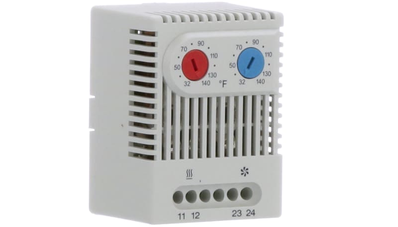 nVent HOFFMAN ADLTEMP Dual Thermostat, 2.64x1.97x1.81, Light Gray