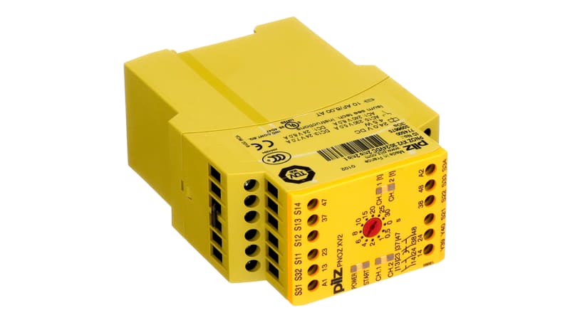 Pilz PNOZ XV2 30/24VDC 2N/O 2N/O T Safety Relay, 1/2 Ch Time