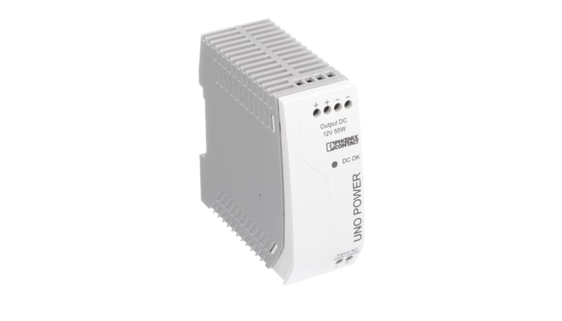 Phoenix Contact 2902999 Power Supply,AC-DC,12V,4.6A,85-264V In,Enclosed ...