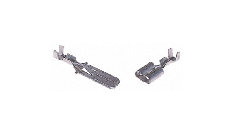 TE Connectivity 160928-2 FASTIN-FASTON .250 Series Crimp Receptacle,6 ...