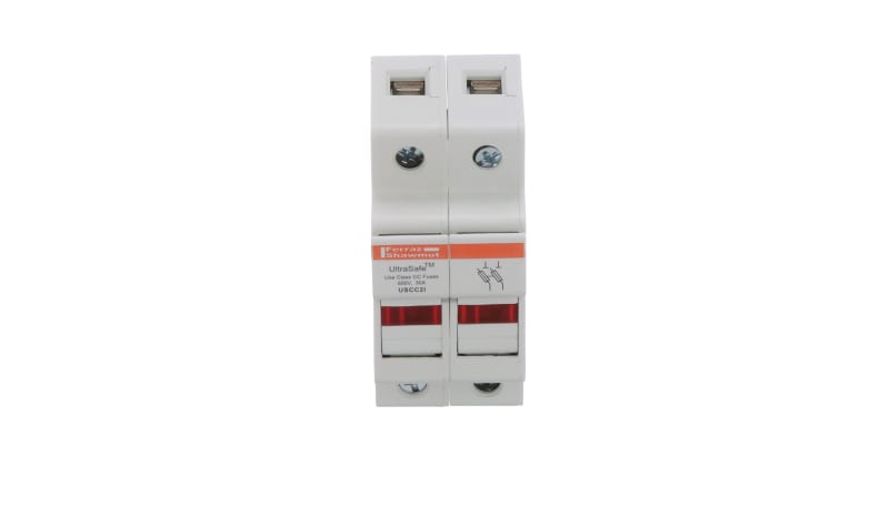 Mersen USCC2I Fuseholder,Class CC,UltraSafe,W/Indicator,2P,600VAC/DC ...