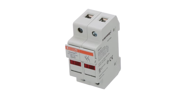 Mersen USCC2I Fuseholder,Class CC,UltraSafe,W/Indicator,2P,600VAC/DC ...