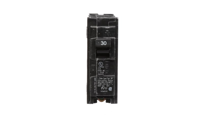 Siemens Q130 30A 1 Pole Miniature Circuit Breaker Qp
