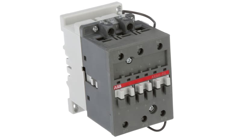 ABB AE50-30-00-81 Contactor, Non-Reversing, 24VDC Coil, 54A, 3-Pole ...